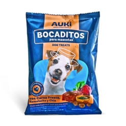 Auki Bocaditos Naturales sabor Carne, Remolacha y Chia